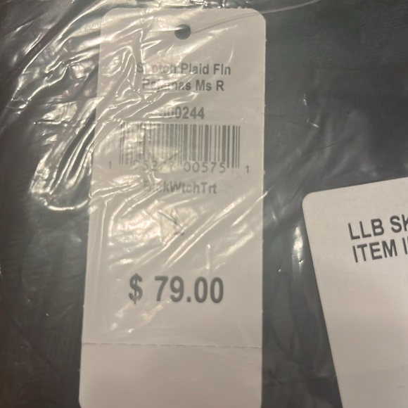 L.L. Bean size large new with tags, black watch tartan flannel pajamas - Picture 4 of 4